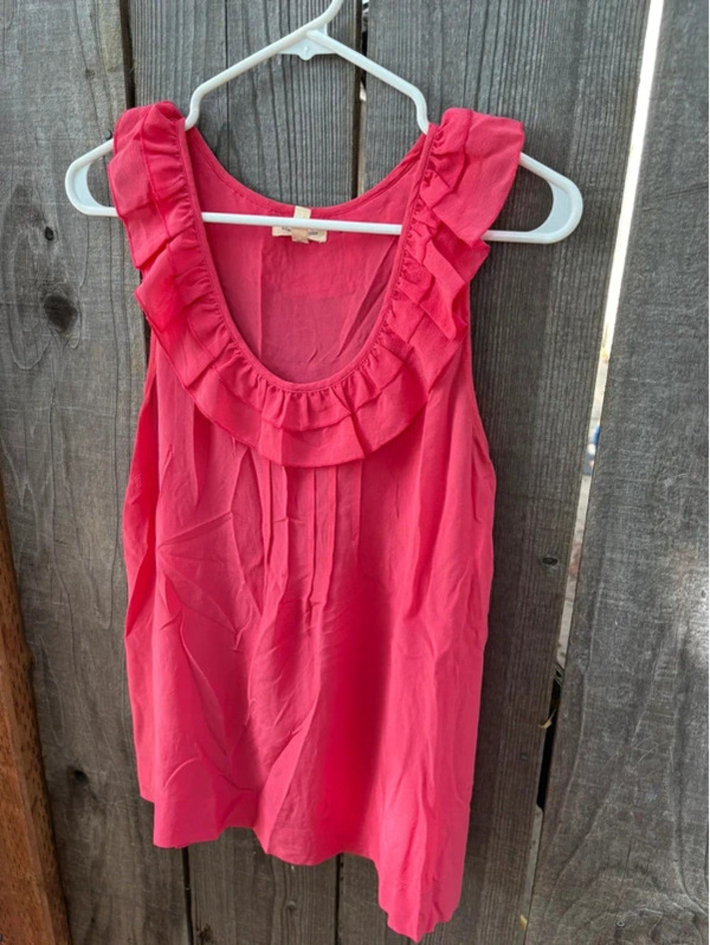 silence + noise pink sleeveless top